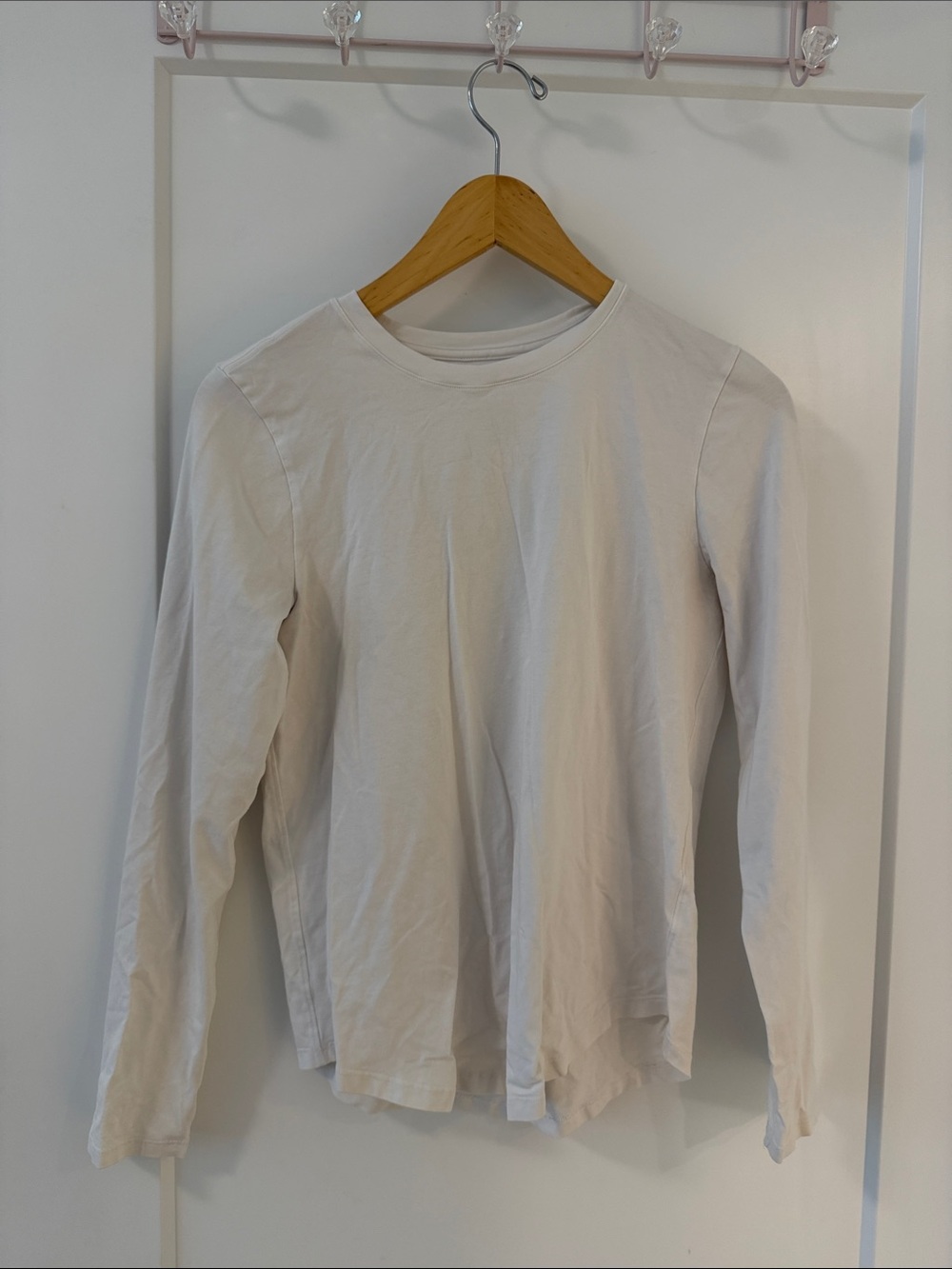 lululemon athletica Long Sleeve Crew Tee - Light Cream